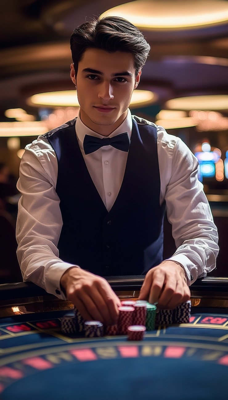 Antarmuka aplikasi subverse menampilkan meja roulette langsung dan menu navigasi